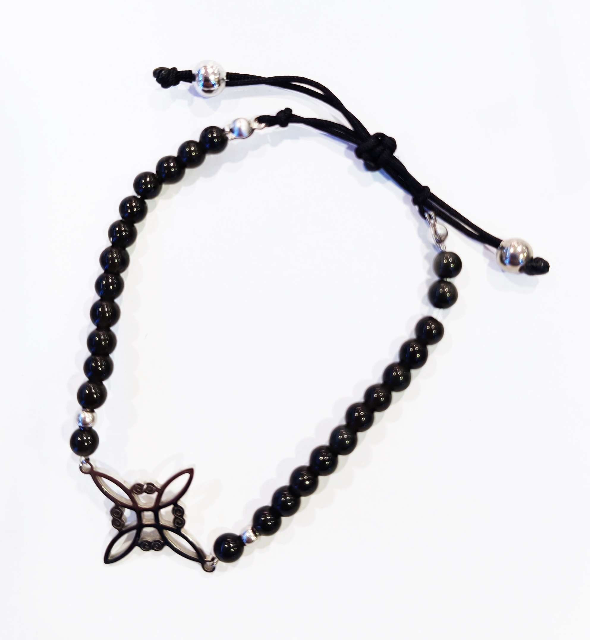 pulsera negra nudo de brujas