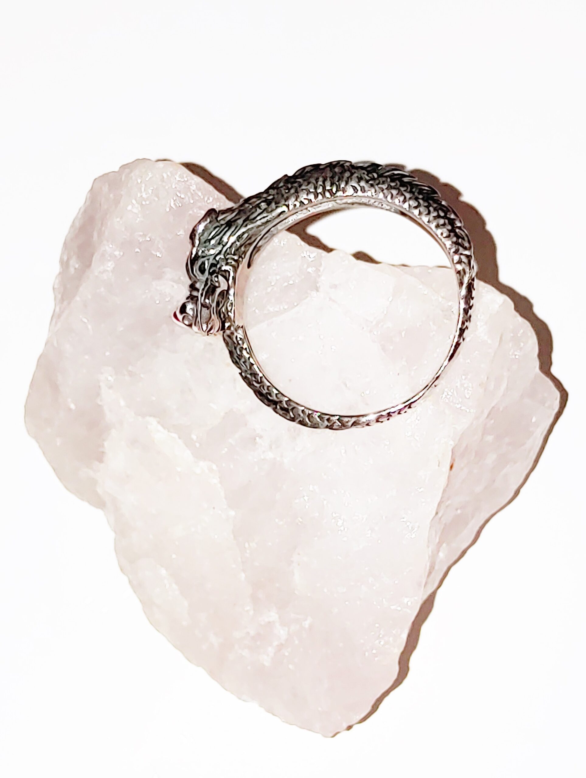 anillo dragÓn urÓboros plata