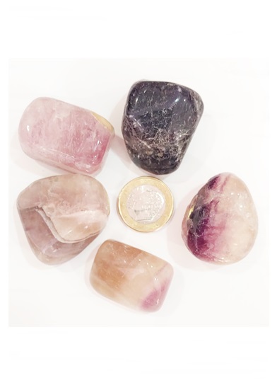 fluorita piedra natural pulida