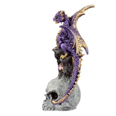 dragÓn con calavera leyenda oscura morado