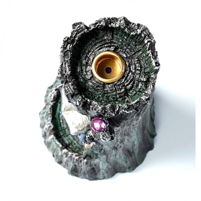 quemador incienso cono reflujo cueva del mago luz led