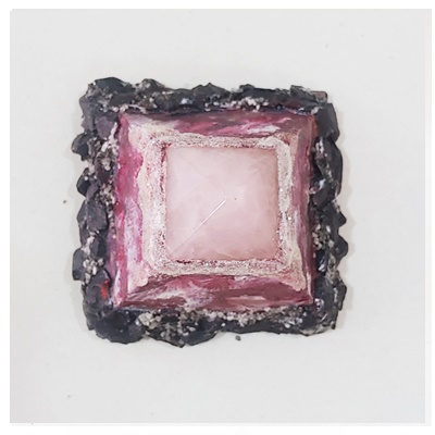 pirÁmide cuarzo rosa shungit pequeÑa