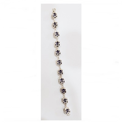 pulsera herradura ojo turco plata de ley