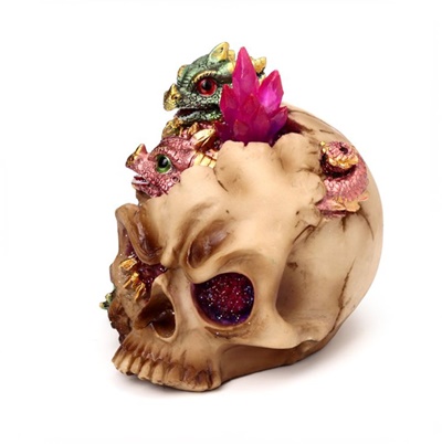 calavera dragones bebÉ luz led