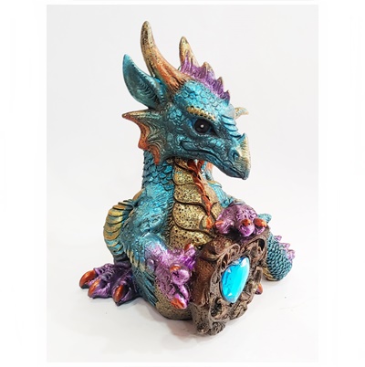 dragÓn azul piedra protectora
