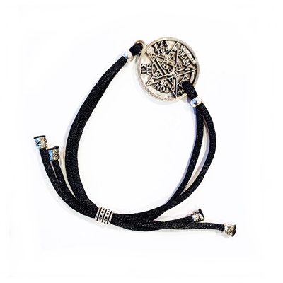 pulsera tetragramatÓn cordÓn negro