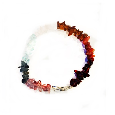 pulsera 7 chacras minerales chip